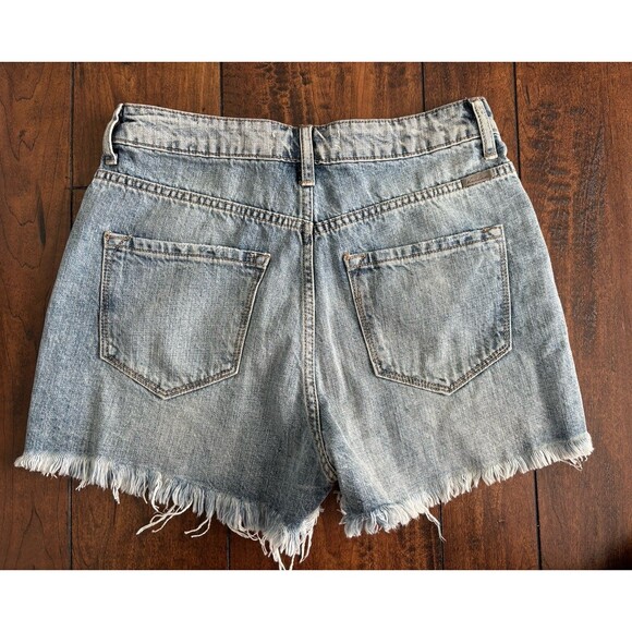 KanCan Women’s Denim High Waisted Destructed Jean Shorts Size Small - Picture 4 of 10